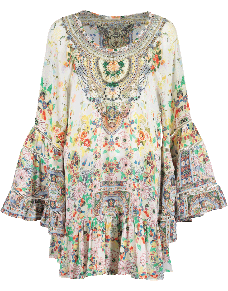 CAMILLA-Printed Frill Dress-
