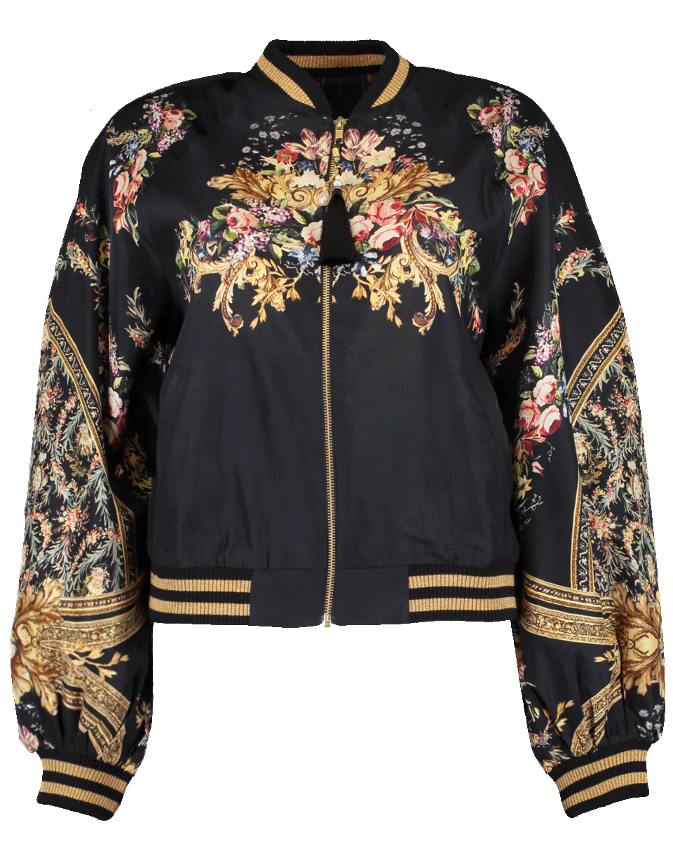 CAMILLA-Blouson Sleeve Bomber Jacket-