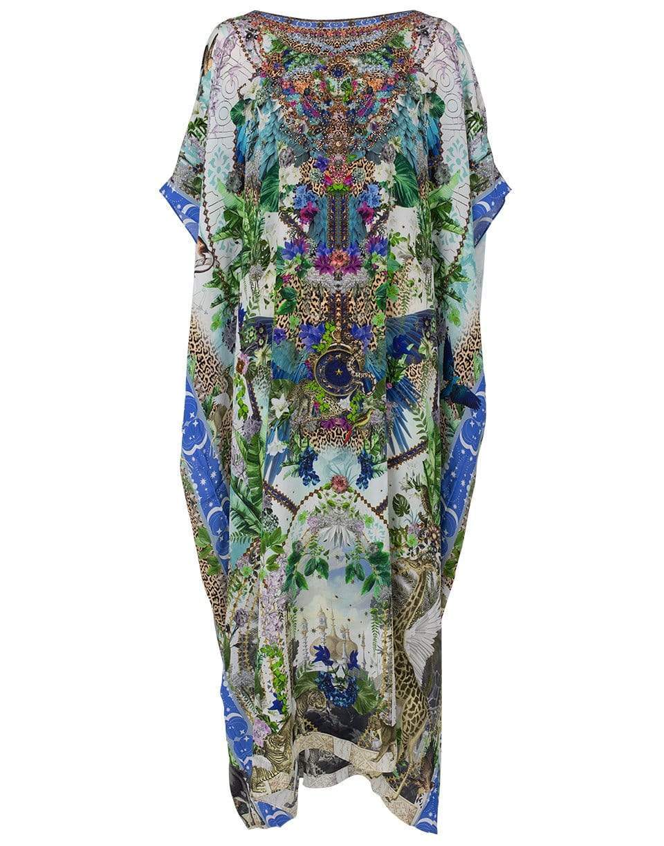 CAMILLA-Moon Garden Round Neck Kaftan-MOONGRDN