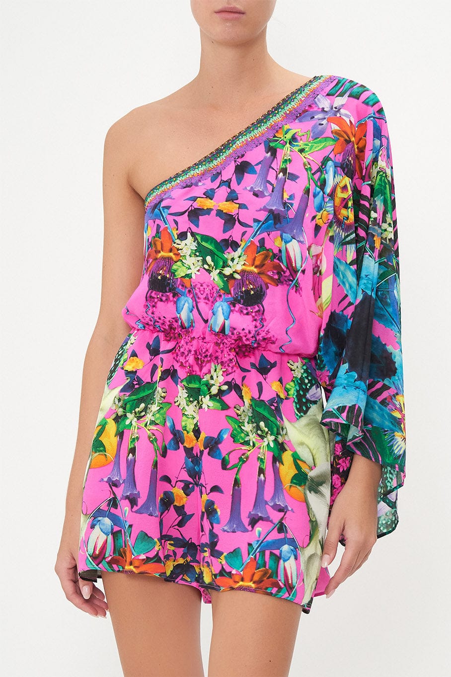 CAMILLA-One Shoulder Playsuit-