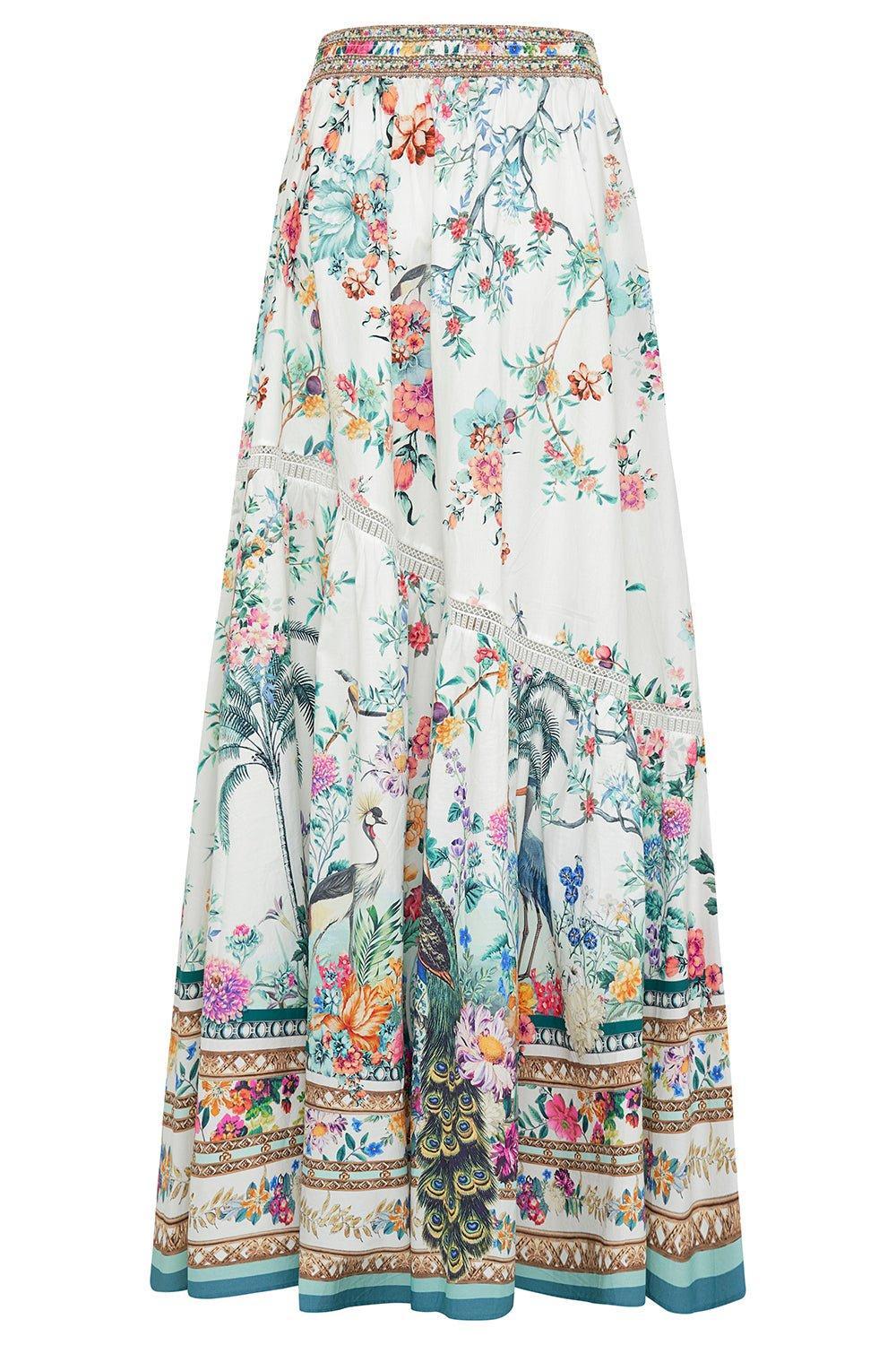 CAMILLA-Shaped Seam Maxi Skirt-