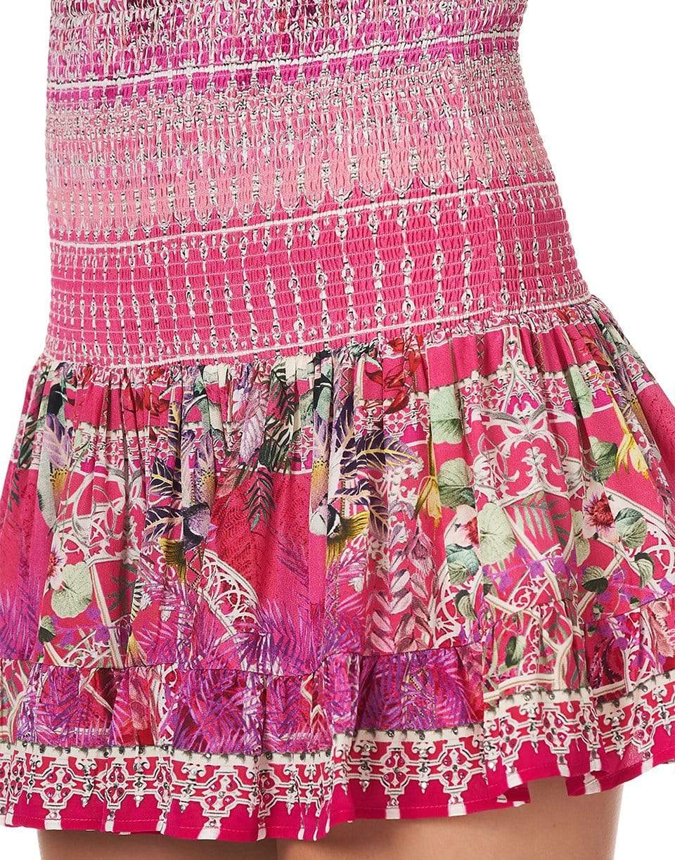 CAMILLA-Short Shirred Skirt-