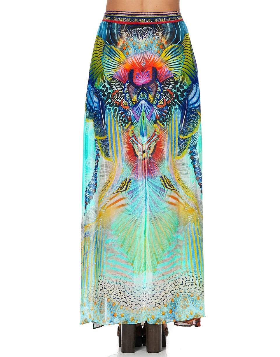 CAMILLA-Reef Warrior Pintuck Waistband Skirt-