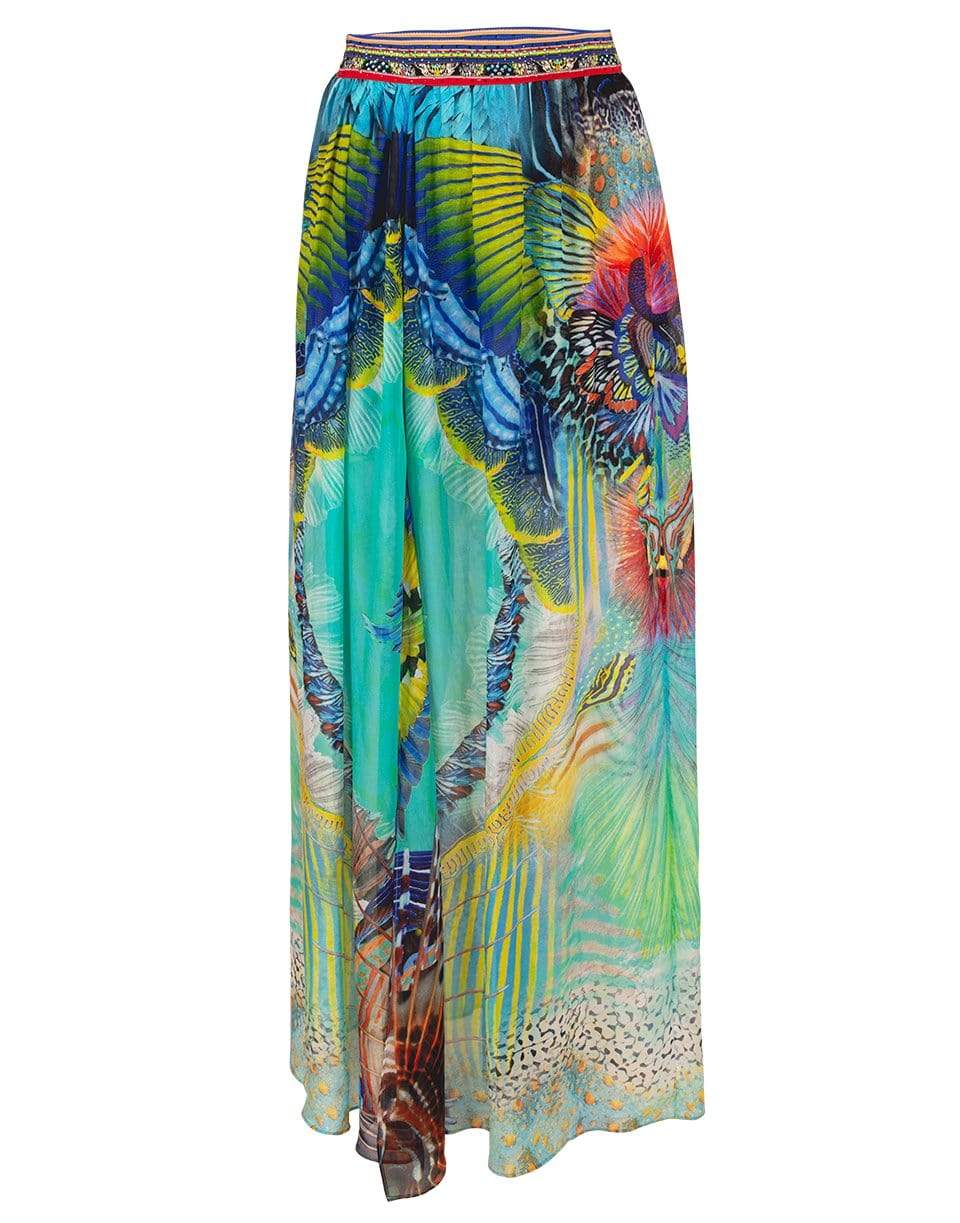 CAMILLA-Reef Warrior Pintuck Waistband Skirt-