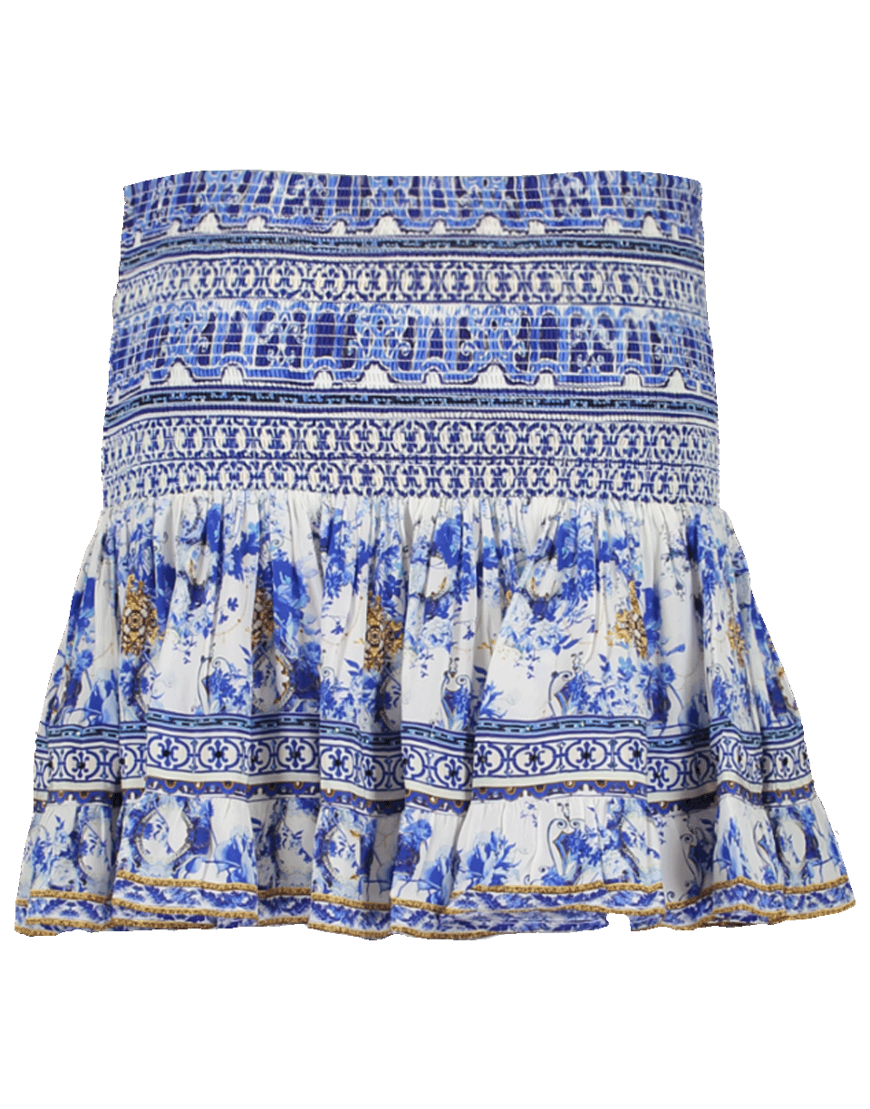 CAMILLA-Short Shirred Skirt-