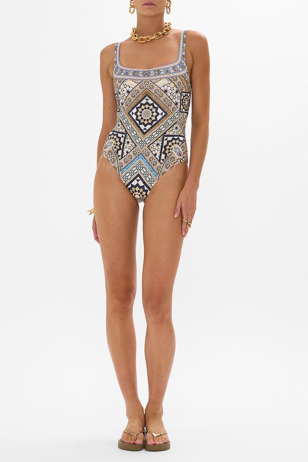 CAMILLA-Underwire Square Neck One Piece-