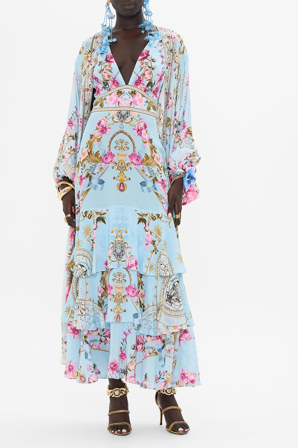 CAMILLA-Blouson Layer Dress-DOWNPATH