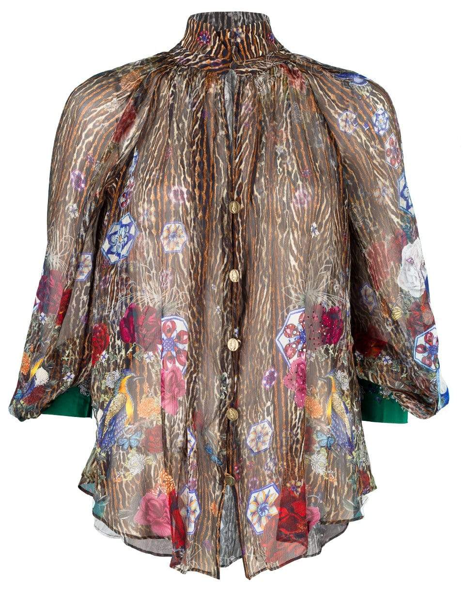 CAMILLA-Jewel of Jupiter Raglan Button Up Shirt-