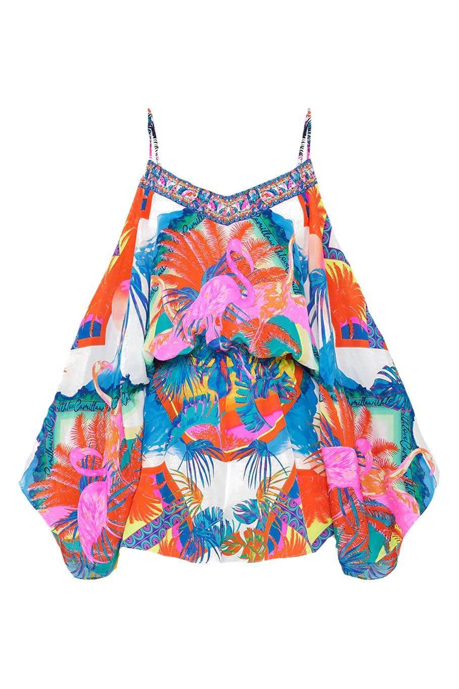 CAMILLA-Drop Shoulder Playsuit-