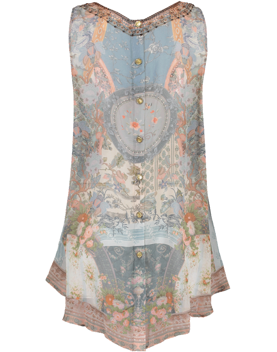 CAMILLA-Button Back Top-