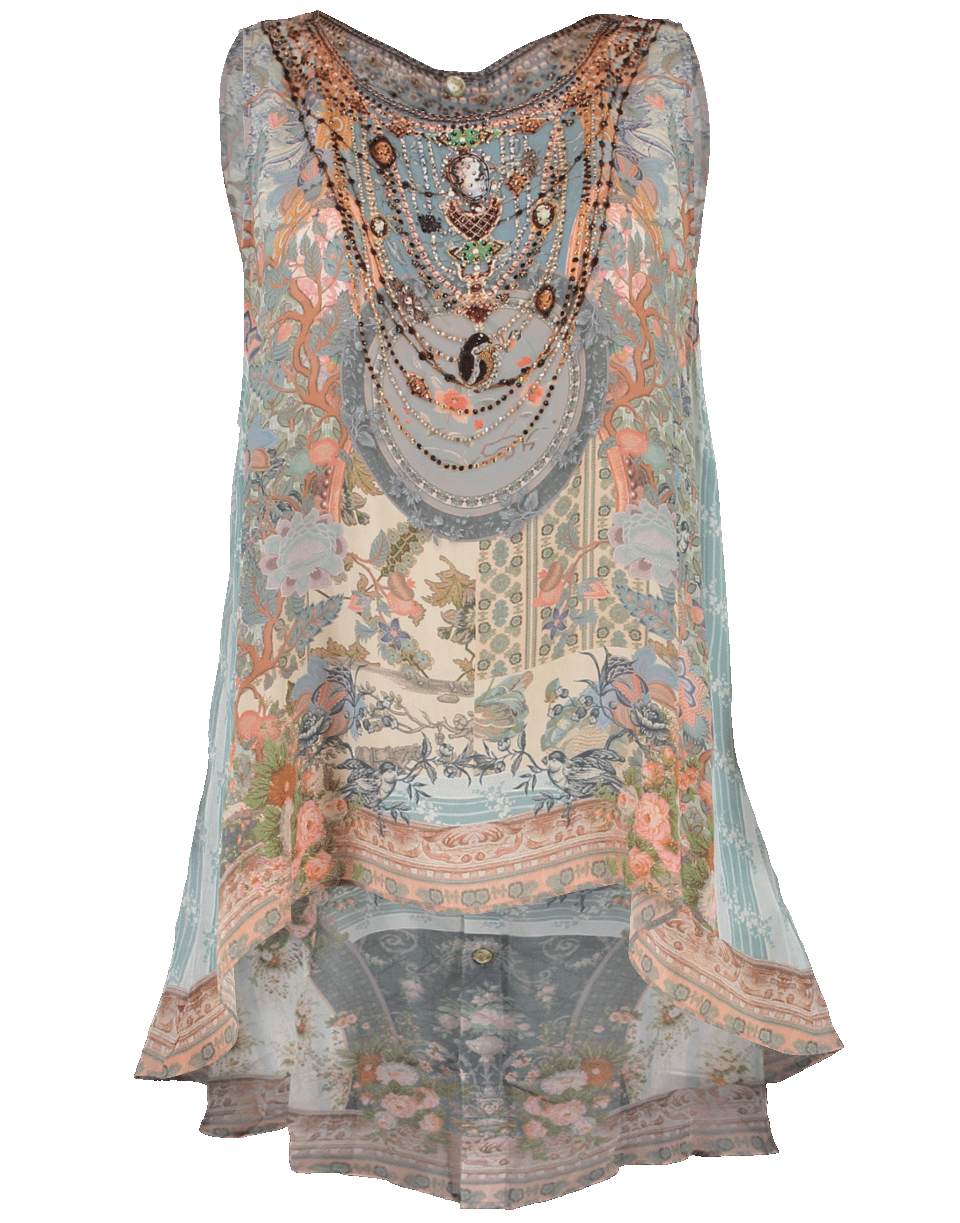 CAMILLA-Button Back Top-