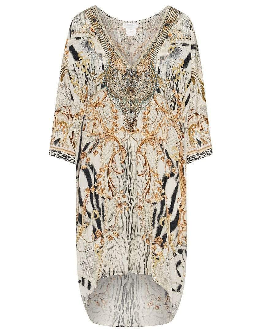 CAMILLA-Gates Of Glory Short Kaftan With Raglan Sleeve-GATEGLOR