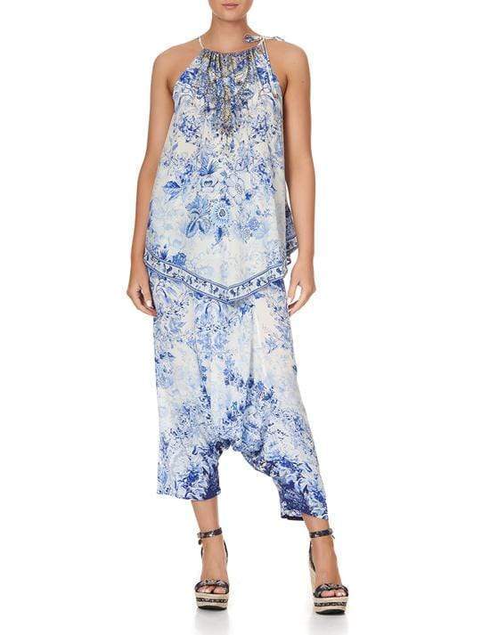 CAMILLA-High Tea Handkerchief Hem Tank-