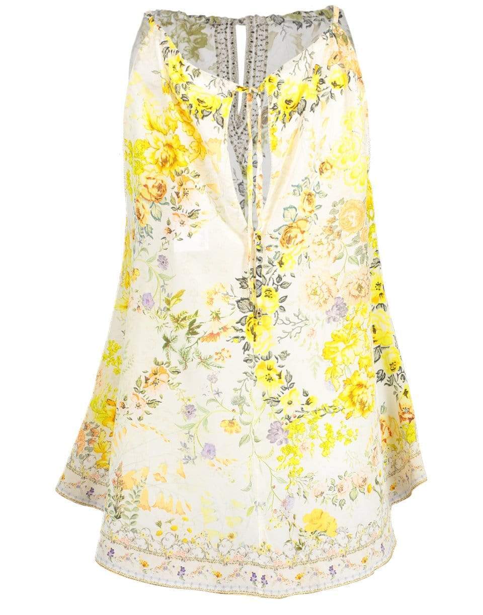 CAMILLA-In the Hills of Tuscany Sleeveless Tie Neck Cami-
