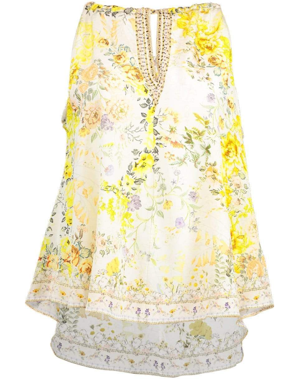 CAMILLA-In the Hills of Tuscany Sleeveless Tie Neck Cami-