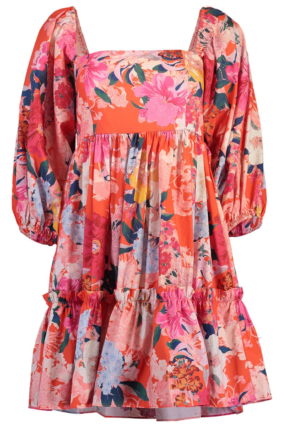 CARA CARA-Sip Sip Puff Sleeve Dress-