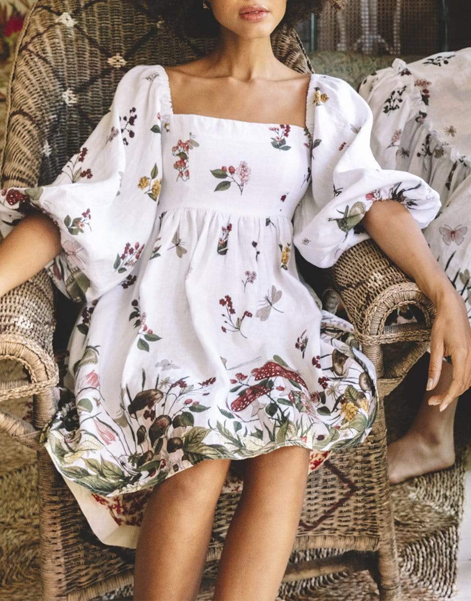 CARA CARA-Carmen Long Sleeve Dress In Fairytale Mushroom-