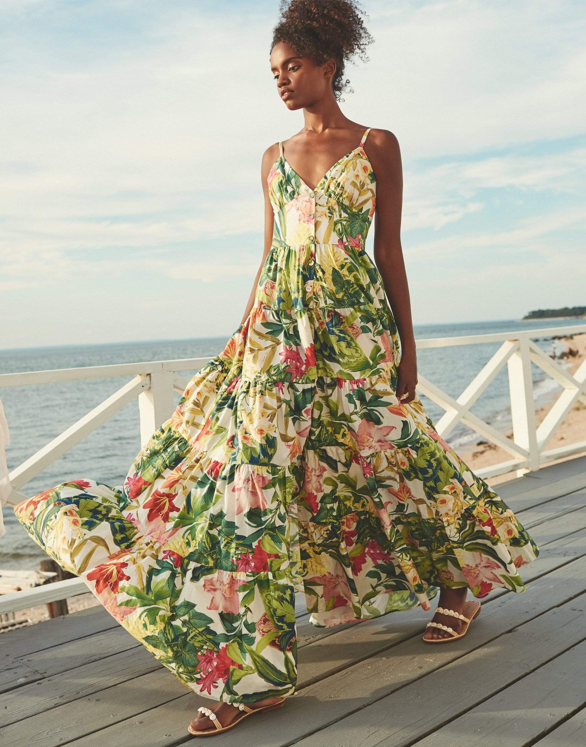 CARA CARA-Rainforest Ivory Nathali Dress-