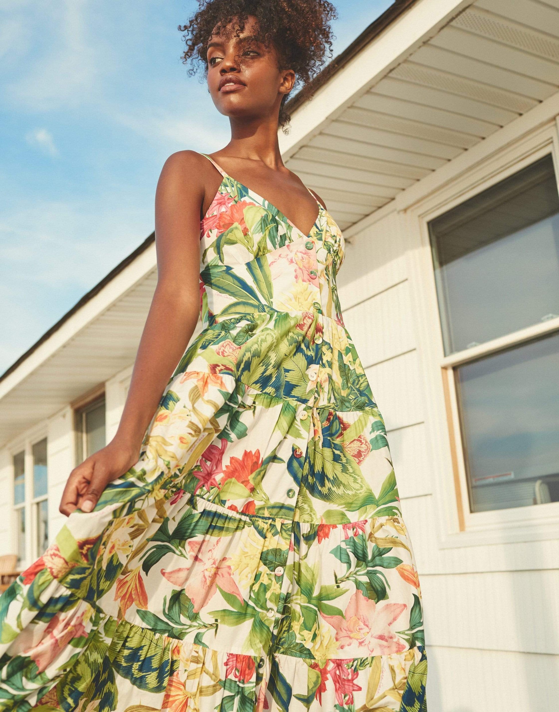 CARA CARA-Rainforest Ivory Nathali Dress-