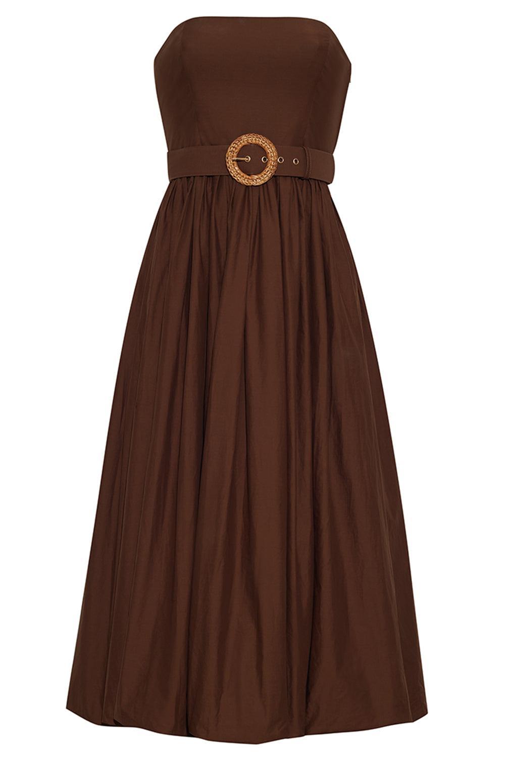 Anisha Dress-TRUFFLE-2-CLOTHINGDRESSCASUAL-CARA CARA