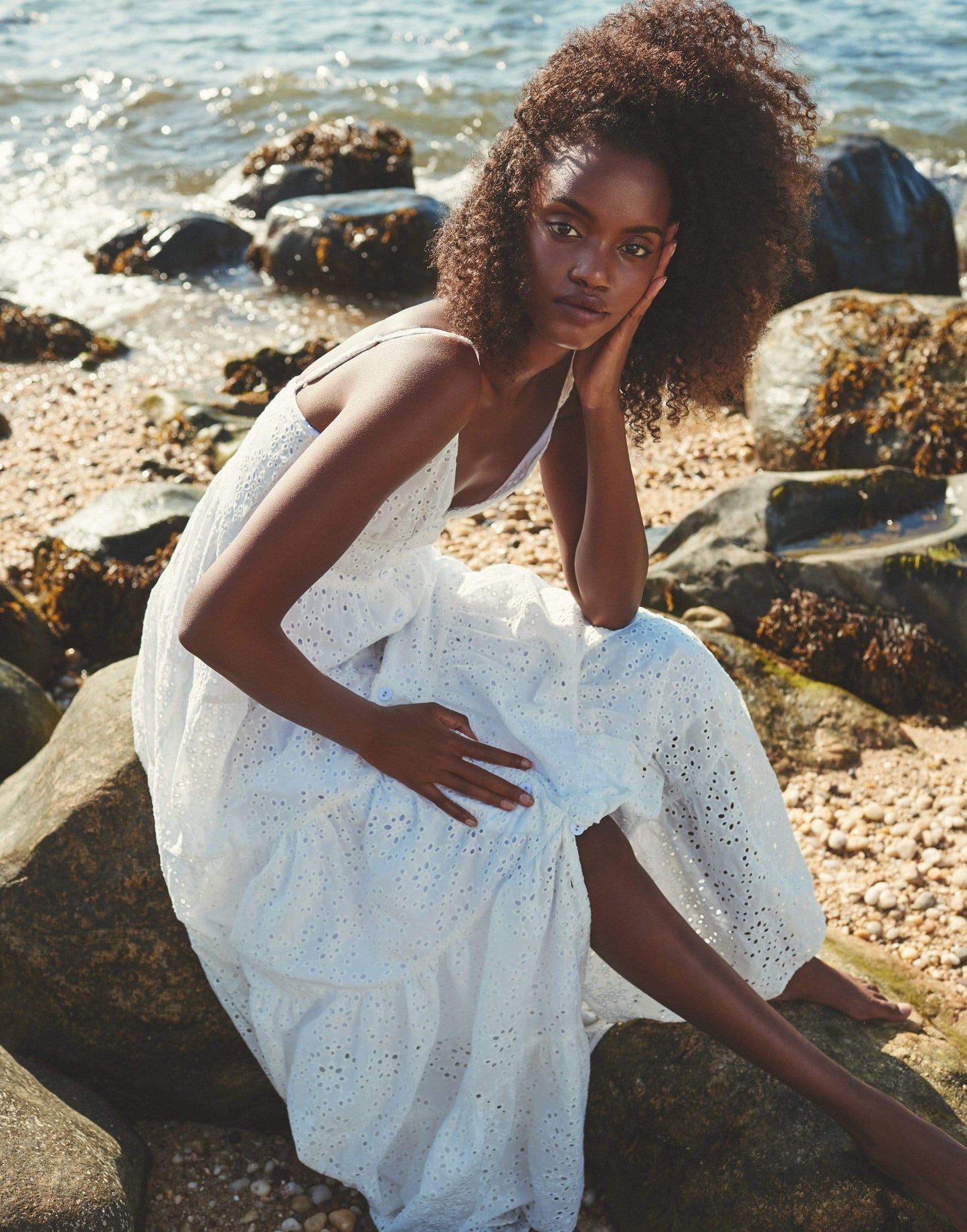 CARA CARA-White Nathalie Dress-