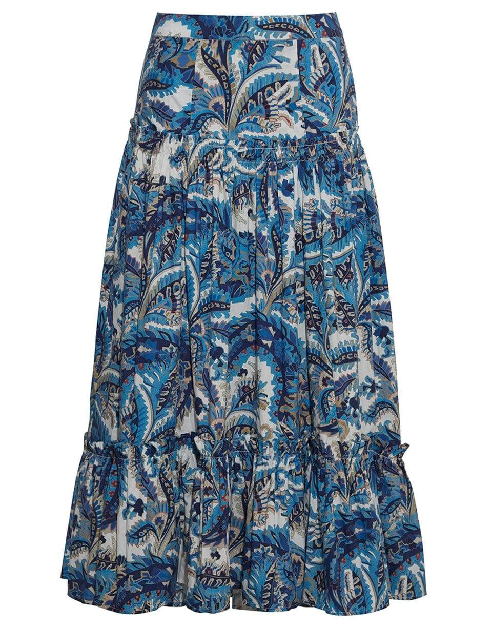 CARA CARA-Tisbury Paisley Midi Skirt-