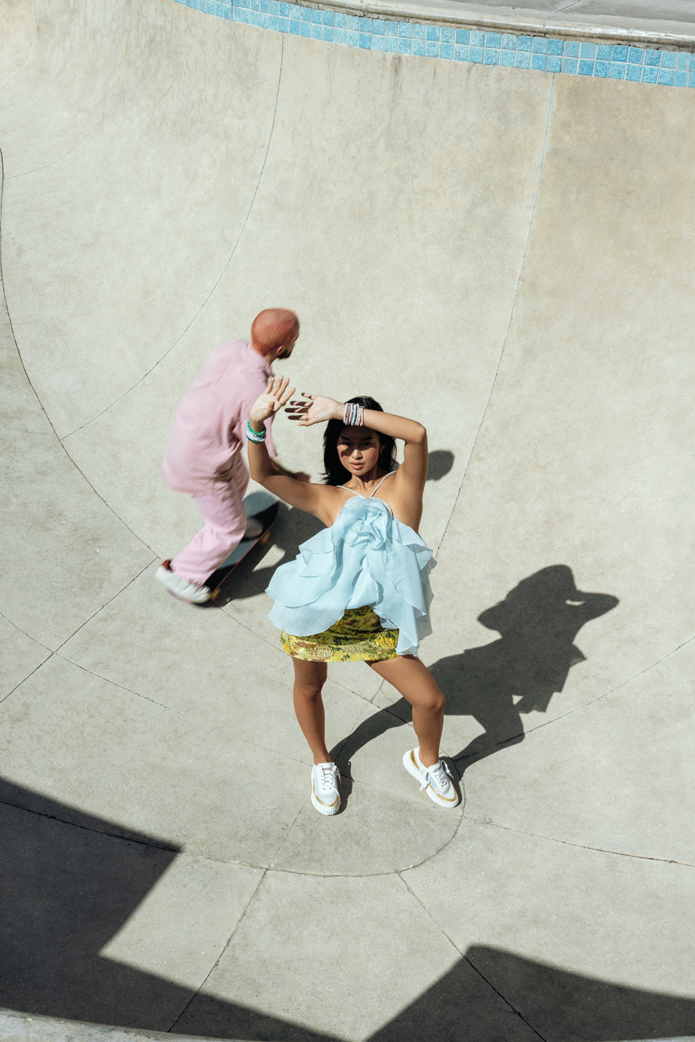 BEA SKIRT-FLORAL MATELASSE YELLOW-2-CLOTHINGSKIRTMINI-CARA CARA