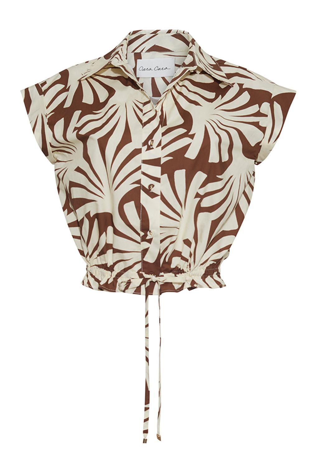 Octavia Top - Catalina Khaki-CATALINA KHAKI-XS-CLOTHINGTOPBLOUSE-CARA CARA