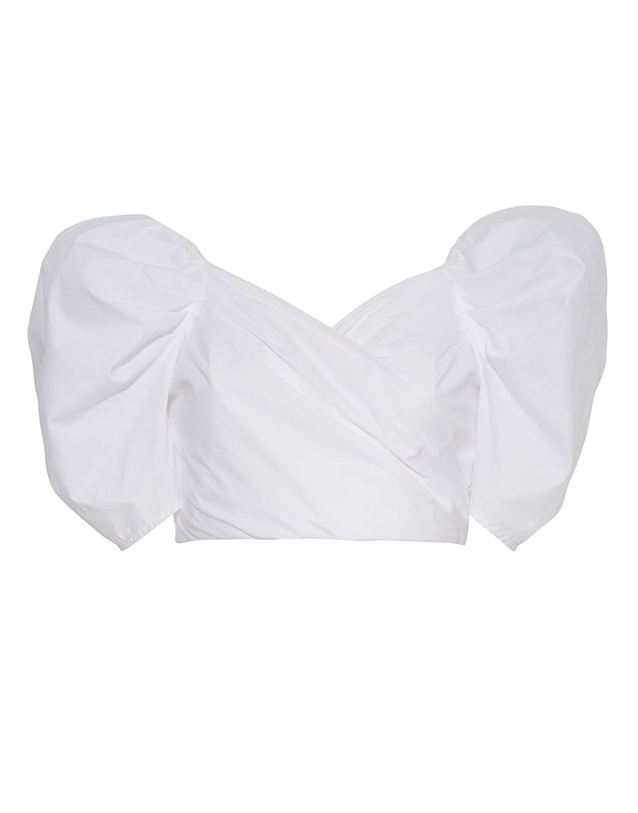 CARA CARA-White Sara Crop Top-