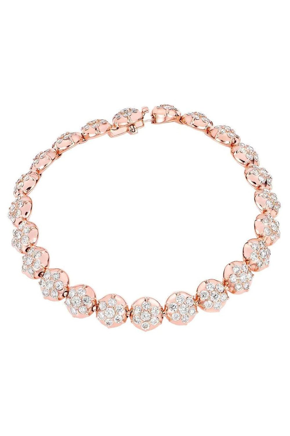 CARBON & HYDE-Crown Tennis Bracelet - Rose Gold-ROSE GOLD