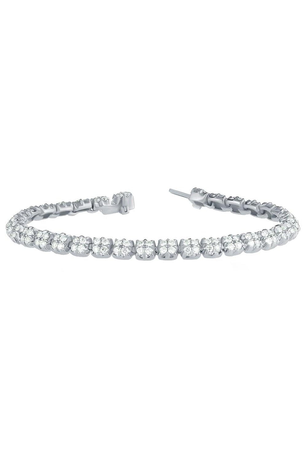 CARBON & HYDE-Trilogy Bracelet - White Gold-WHITE GOLD