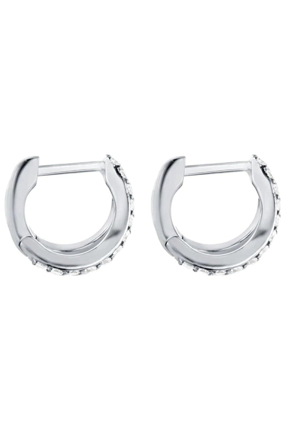 CARBON & HYDE-Split Huggies - White Gold-WHITE GOLD