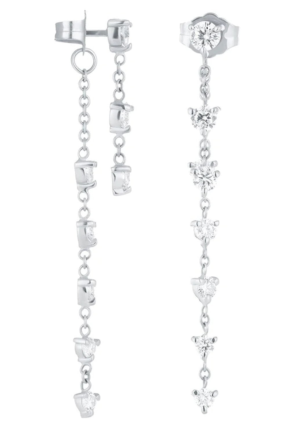 CARBON & HYDE-Starstruck Earrings - White Gold-WHITE GOLD