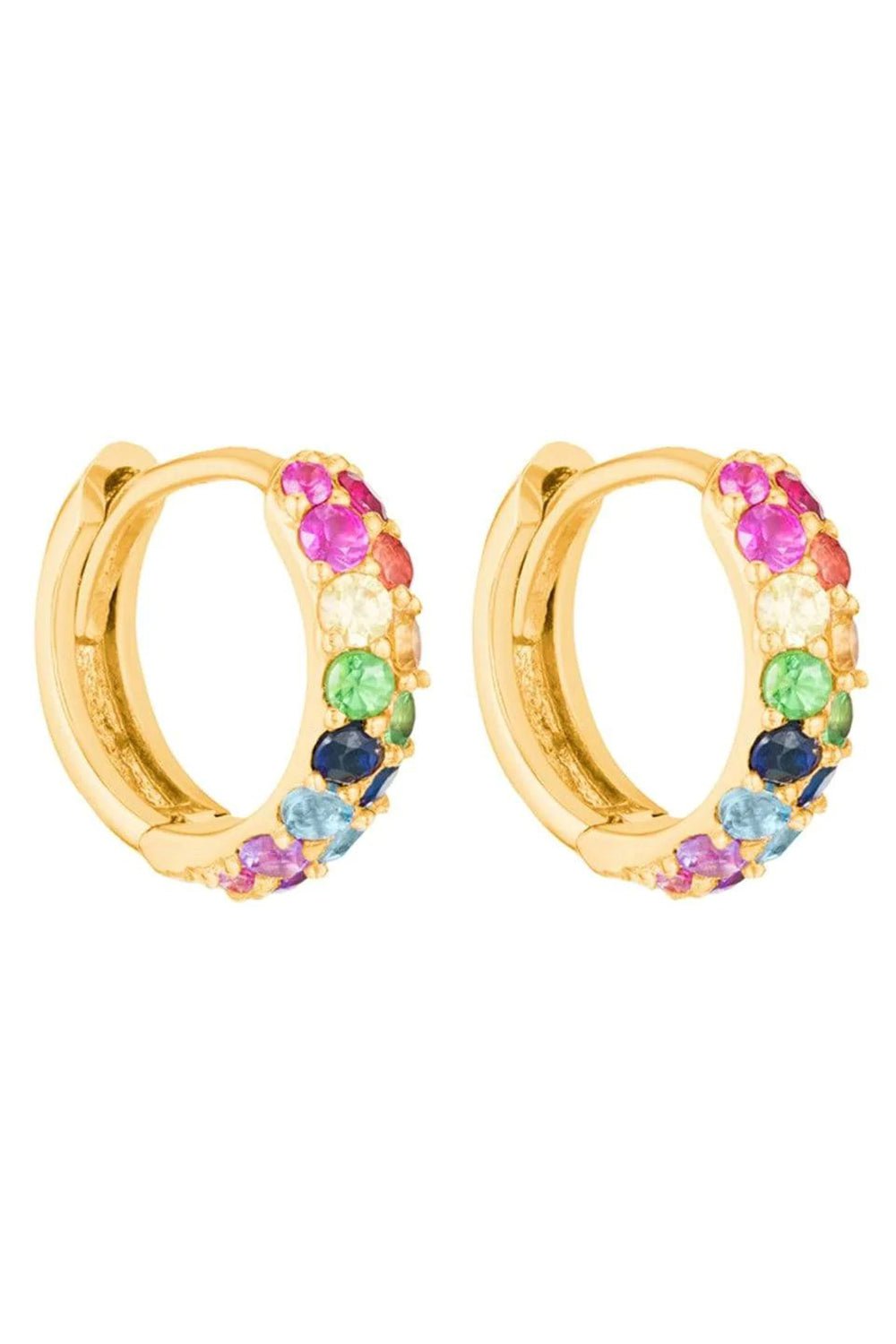 CARBON & HYDE-Rainbow Boom Huggies - Yellow Gold-YELLOW GOLD