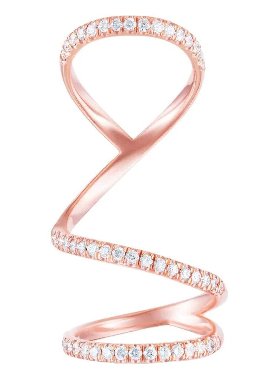 CARBON & HYDE-Arabesque Ring - Rose Gold-