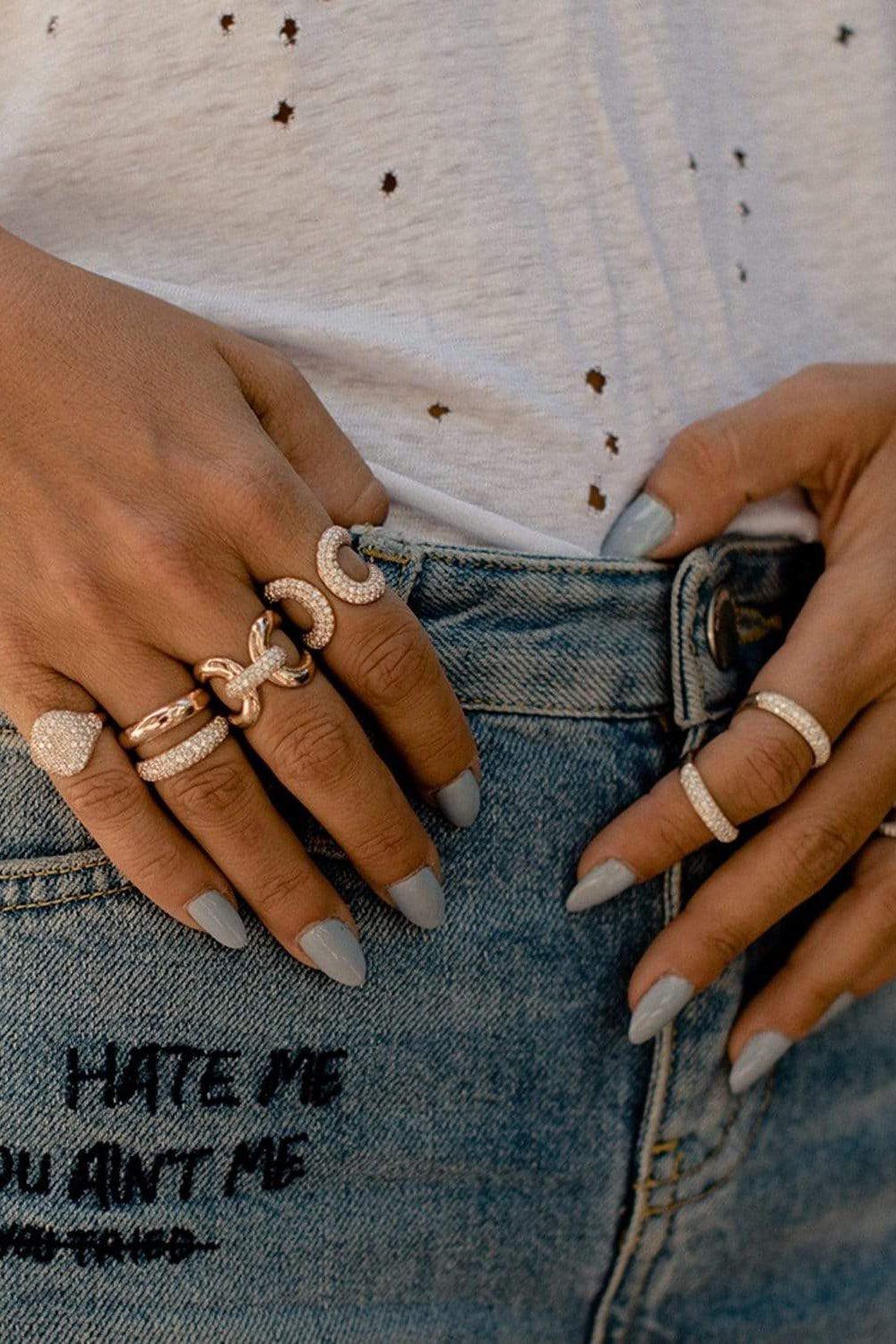 CARBON & HYDE-Medusa Ring - Rose Gold-