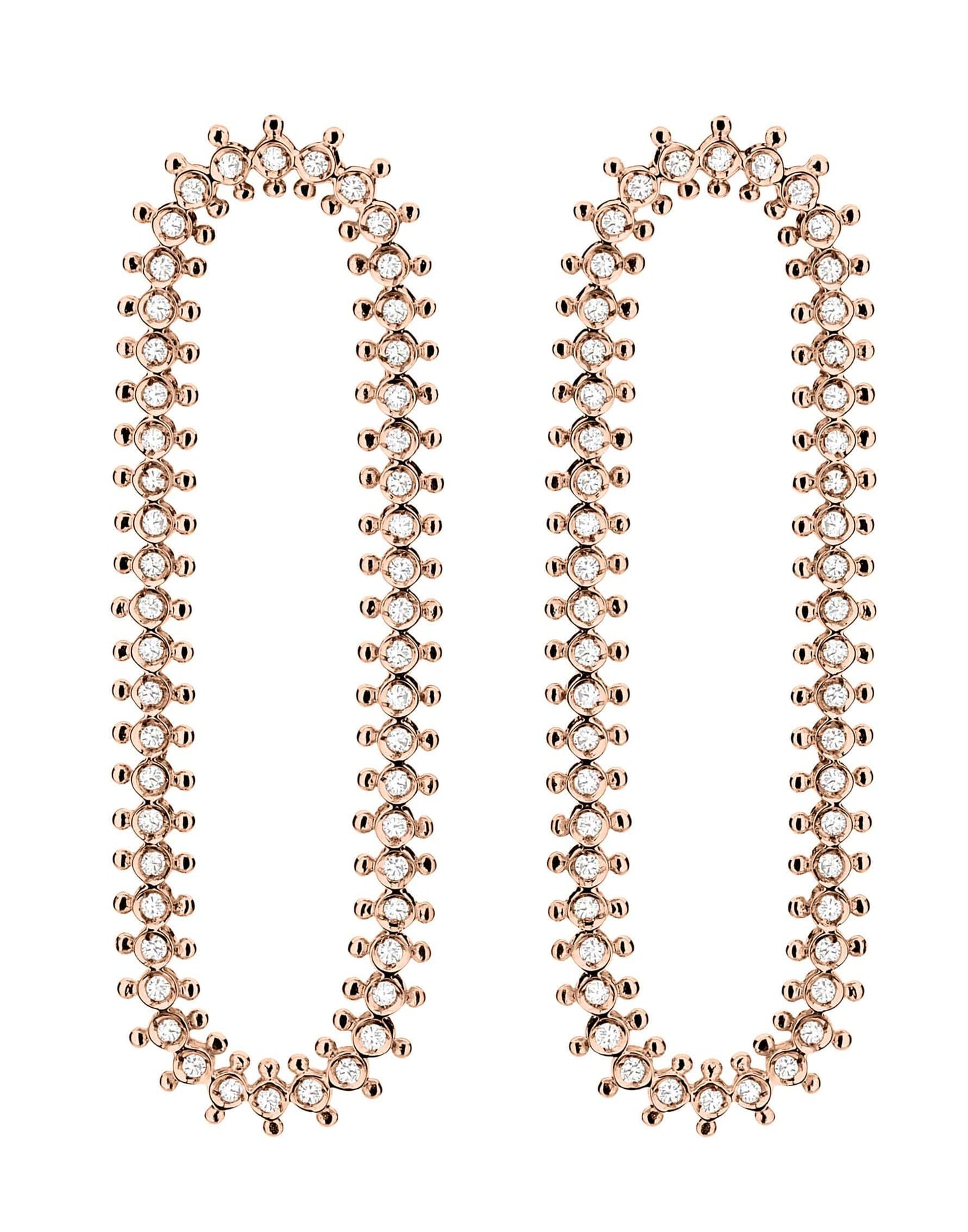 CARLA AMORIM-Araguaia Diamond Earrings-ROSE GOLD