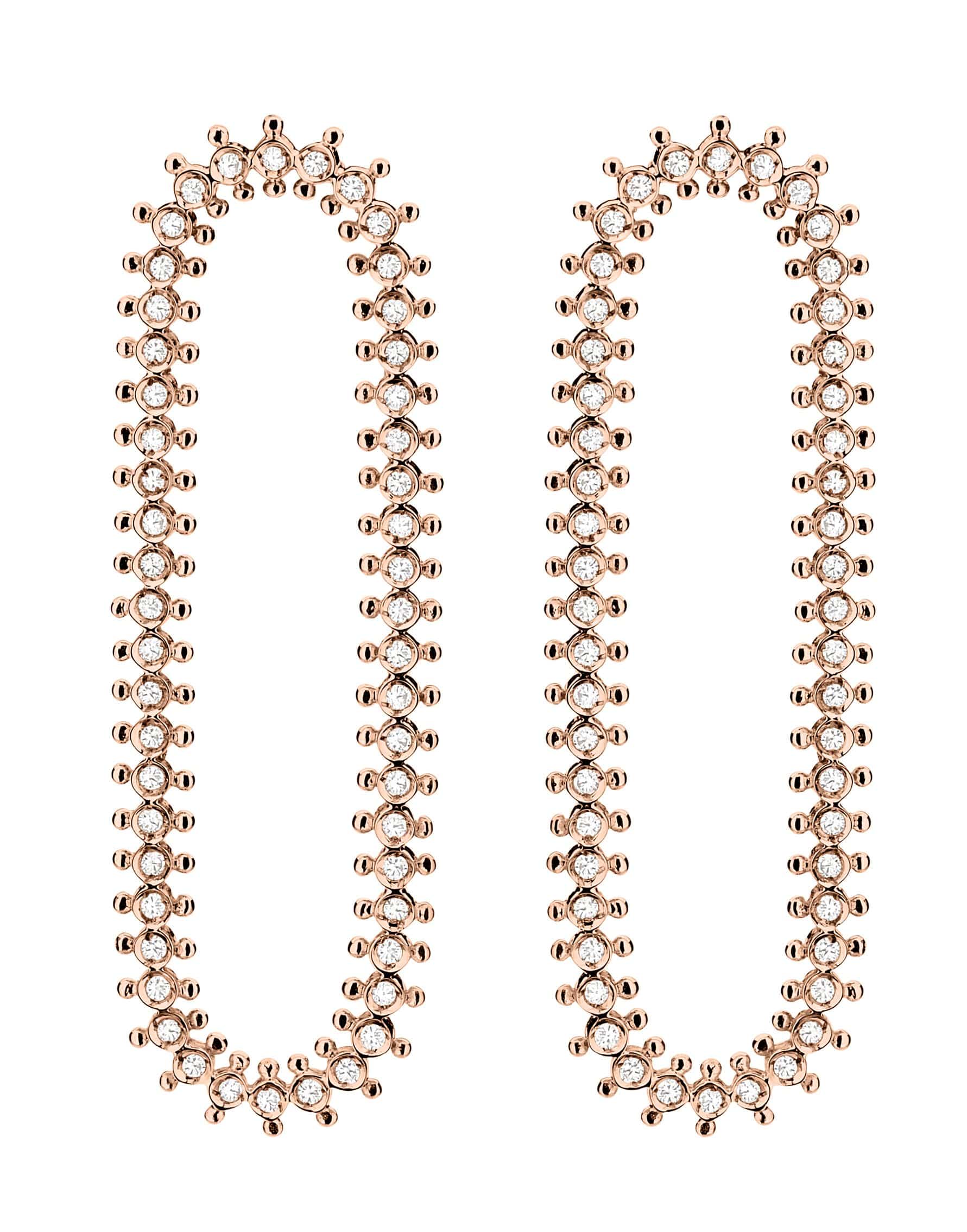 CARLA AMORIM-Araguaia Diamond Earrings-ROSE GOLD