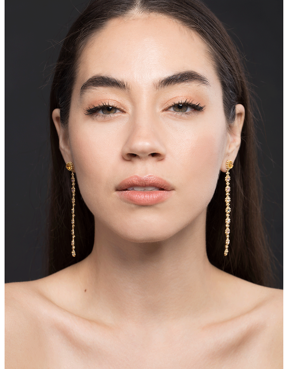 CARLA AMORIM-Colorful Serenade Beryl Earrings-YELLOW GOLD