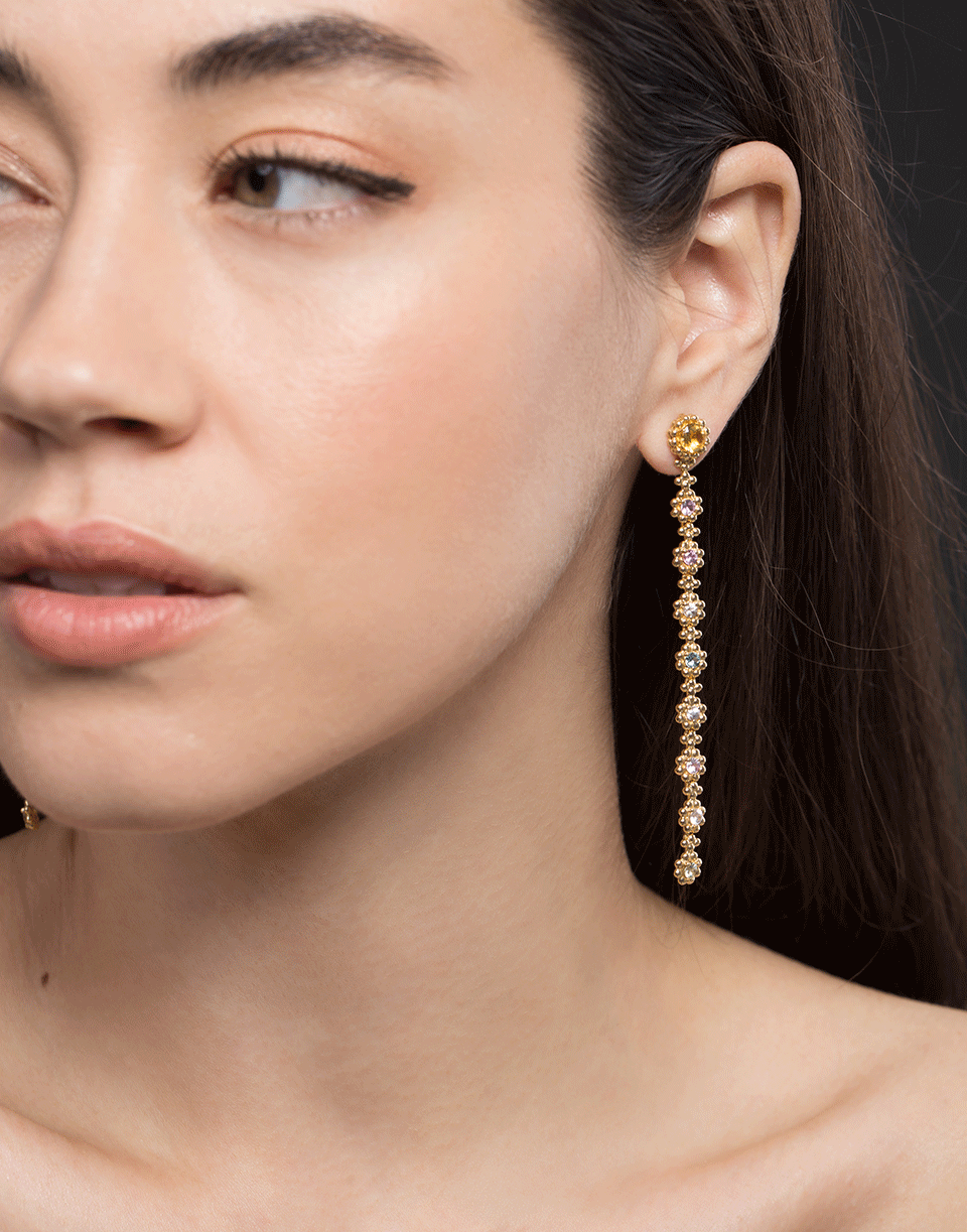 CARLA AMORIM-Colorful Serenade Beryl Earrings-YELLOW GOLD