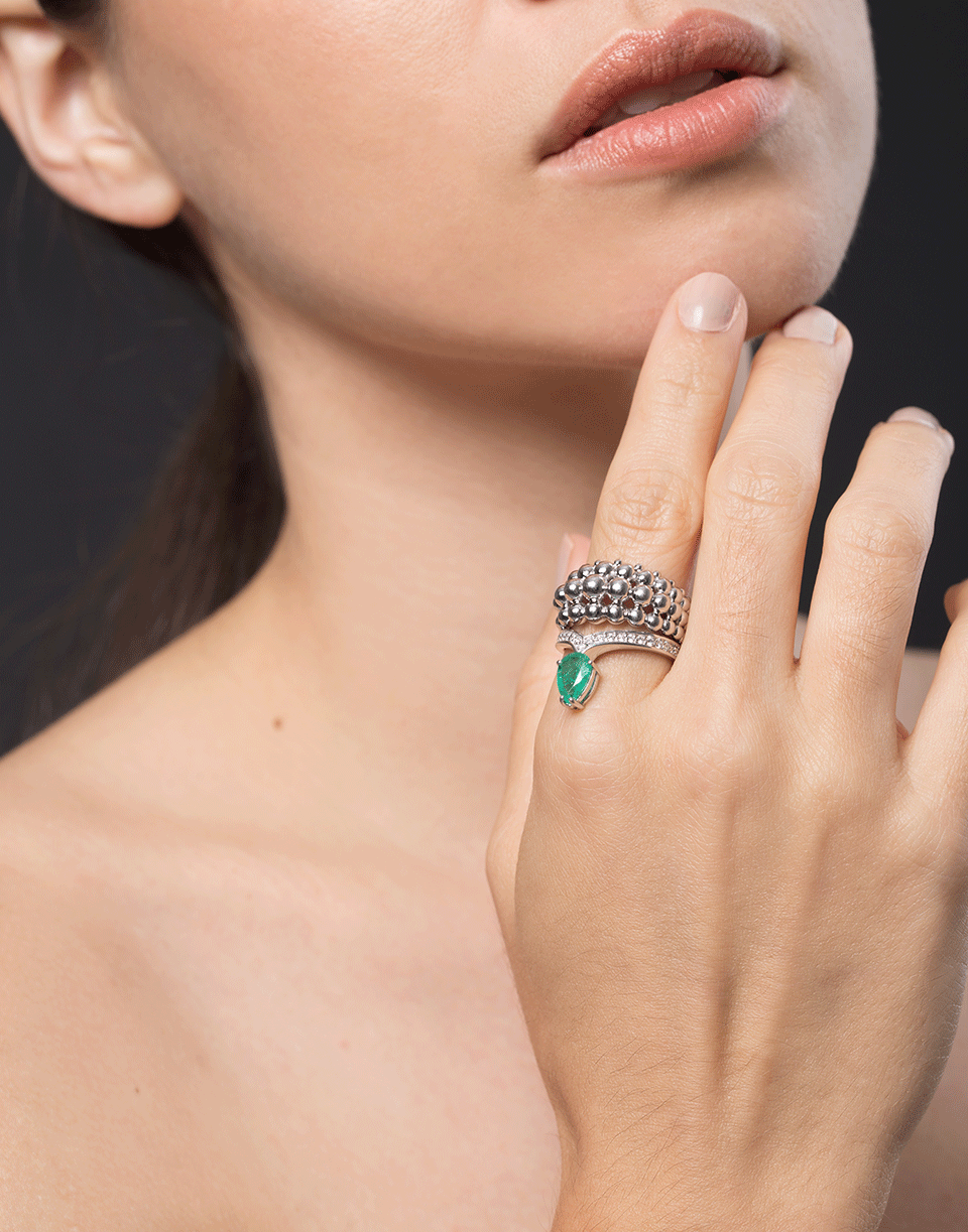 CARLA AMORIM-Japanese Garden Ring-WHITE GOLD
