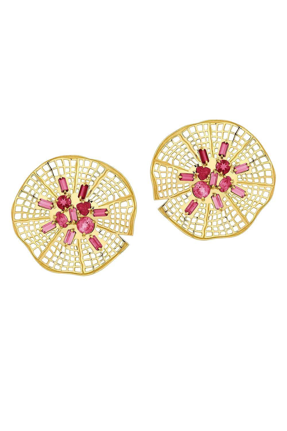Pink Tourmaline Secret Garden Vitoria Earrings