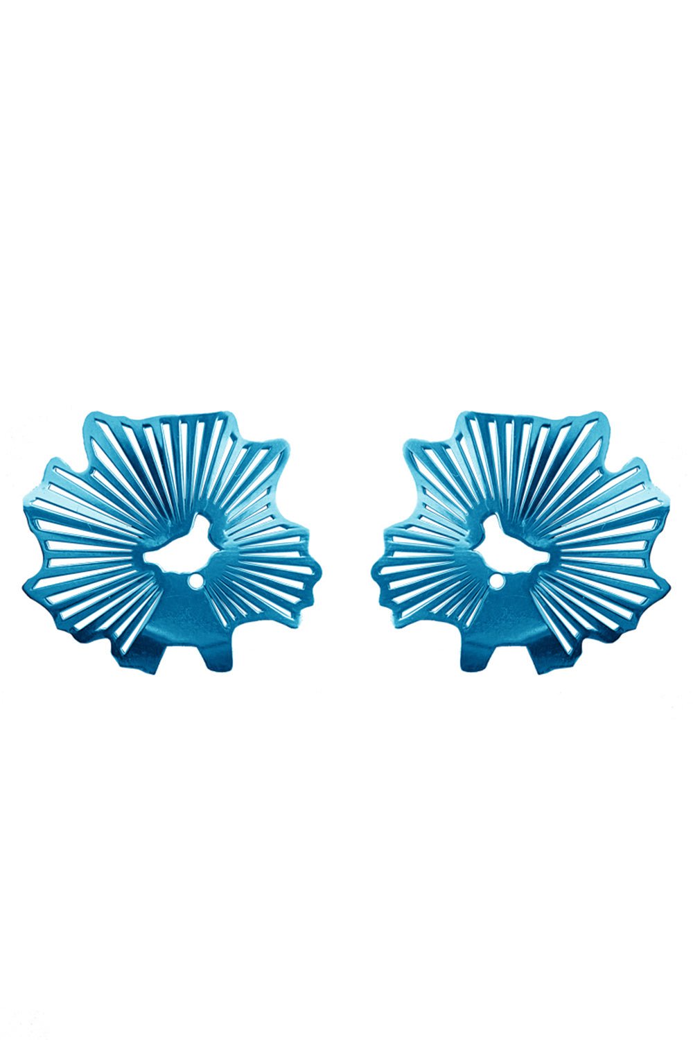CAROL KAUFFMANN-Spiral Back Color Plate Earrings-