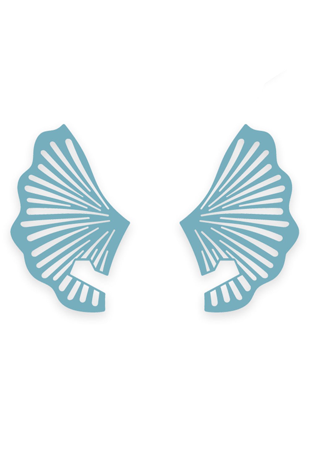 CAROL KAUFFMANN-Nouveau Baguette Earring Plates-TURQ