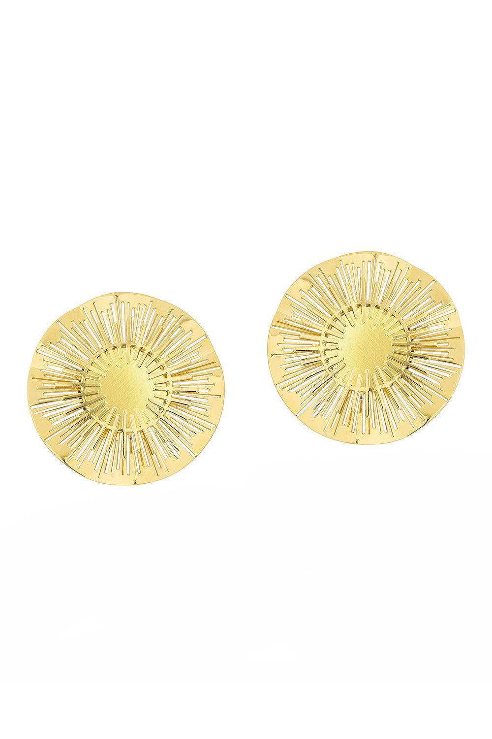 Large Explosion Earrings-YELLOW GOLD-JEWELRYFINE JEWELEARRING-CAROL KAUFFMANN