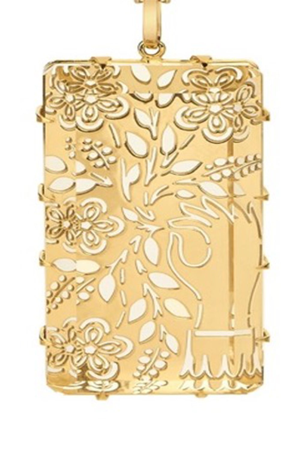 CAROL KAUFFMANN-Magnifier Boquet Pendant-YELLOW GOLD