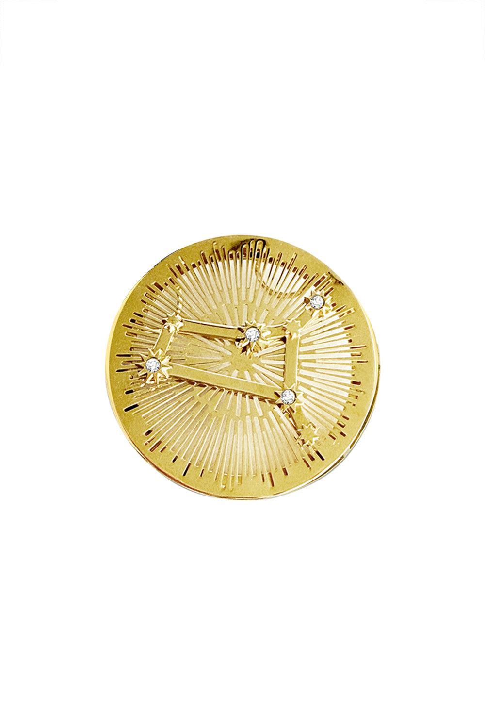 Gemini Explosion Pendant-YELLOW GOLD-JEWELRYFINE JEWELPENDANT-CAROL KAUFFMANN