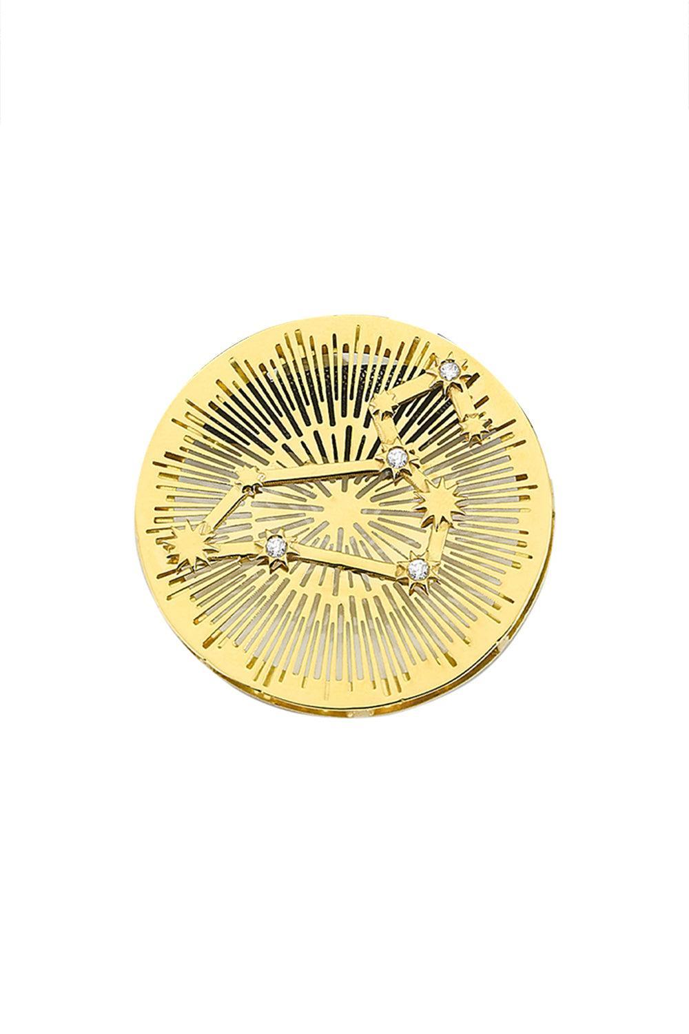 Leo Explosion Pendant-YELLOW GOLD-JEWELRYFINE JEWELPENDANT-CAROL KAUFFMANN