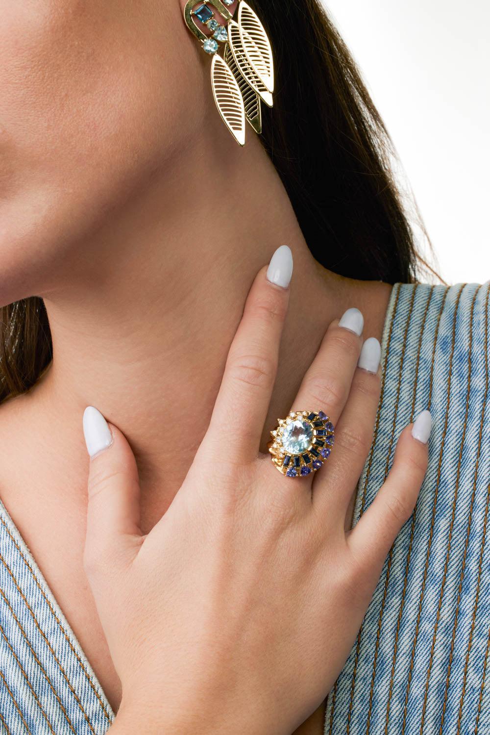 Magic Scale Ring-YELLOW GOLD-7-JEWELRYFINE JEWELRING-CAROL KAUFFMANN