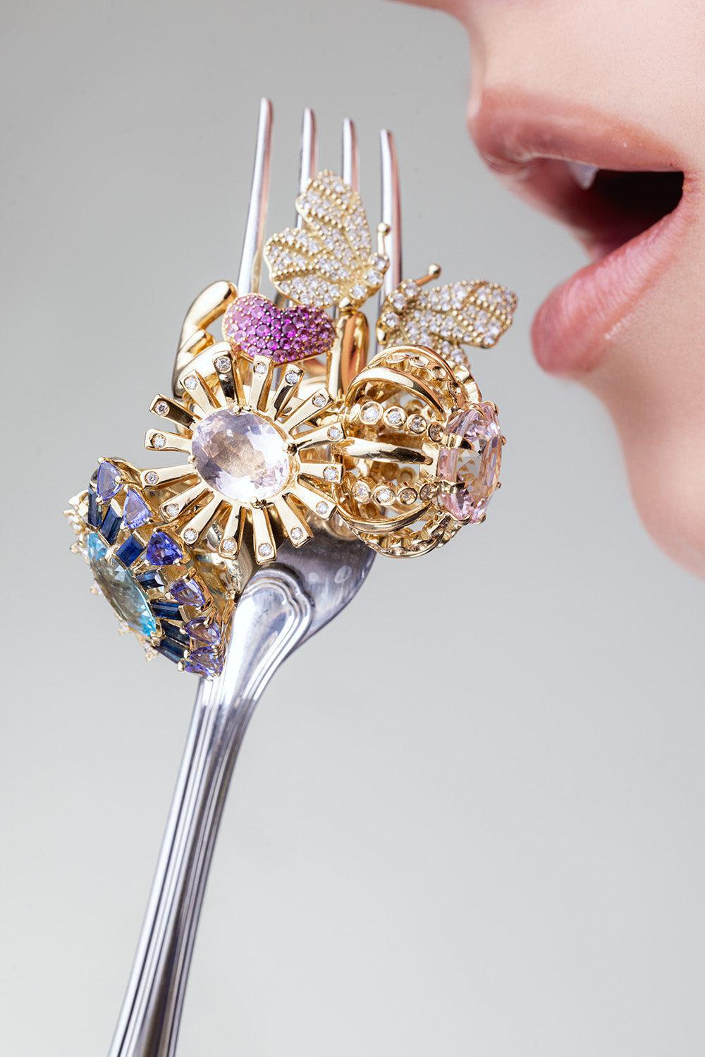 Magic Scale Ring-YELLOW GOLD-7-JEWELRYFINE JEWELRING-CAROL KAUFFMANN